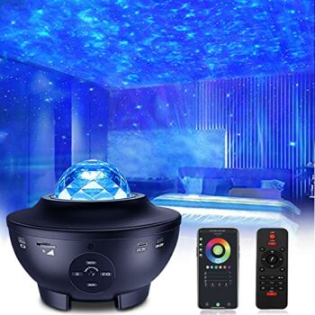 Star Projector Galaxy Light Projector, LED Night Light Projector with Bluetooth Music Speaker,Ocean Wave, Starry Projector for Bedroom, Christmas,Birthday Party Decoration, Teenage Girls Boys Gifts | The Storepaperoomates Retail Market - Fast Affordable Shopping