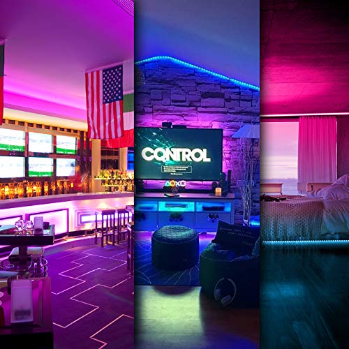 DAYBETTER Led Strip Lights 100ft (2 Rolls of 50ft) Smart Light Strips with App Control Remote, 5050 RGB Led Lights for Bedroom, Music Sync Color Changing Lights for Room Party | The Storepaperoomates Retail Market - Fast Affordable Shopping