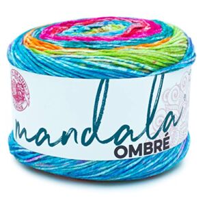(1 Skein) Lion Brand Yarn Mandala Ombre Yarn, Happy