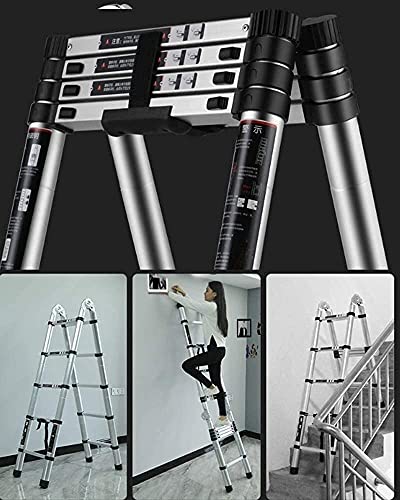 Lightweight Foldable Portable Ladders Home Telescoping Ladder Aluminum Telestall Ladder -Multi Purpose Loft Ladder Multifunction Ladder/Multifunction Ladder ( Size : Multifunction Ladder2.5M+2.5M ) | The Storepaperoomates Retail Market - Fast Affordable Shopping