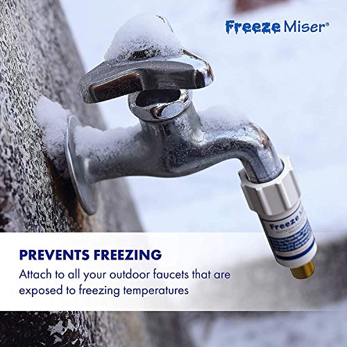 Freeze Miser 2 Pack – Outdoor Faucet Freeze Protection | Durable Replacement for Faucet Covers for Winter – Freeze Proof Outdoor Faucet Protector – Low Maintenance & Easy to Install – Saves Water | The Storepaperoomates Retail Market - Fast Affordable Shopping