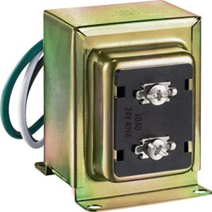 Newhouse Hardware 40TR 24-Volt 40vA Wired Door Bell Transformer for Powering Multiple Smart Doorbells and Thermostats, Gold
