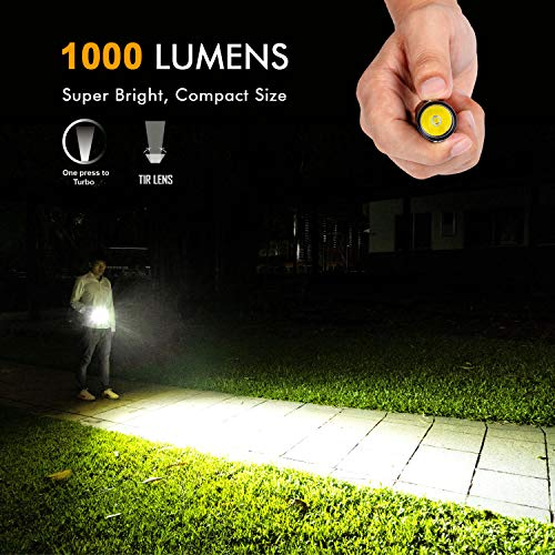 RovyVon Aurora A23 LED Flashlight,1000 Lumen Super Bright Handheld Flashlight,Rechargeable EDC Keychain Flashlight with Replaceable Batteries,7 Modes,Water Resistant for Hiking,Outdoor,Emergency | The Storepaperoomates Retail Market - Fast Affordable Shopping