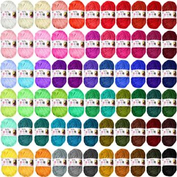 66 Rolls Yarn for Knitting 2887 Yards Knitting Acrylic Yarn Mini Soft Crochet Yarns Assorted Colors Yarn Skeins for Mini Knitting and Crochet Project | The Storepaperoomates Retail Market - Fast Affordable Shopping
