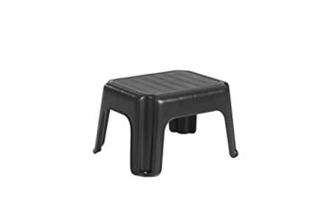 Rubbermaid One-Step Stool, Black, Holds up to 200 Pounds, Ideal for Home, Office, Garage, Durable Step Stool | The Storepaperoomates Retail Market - Fast Affordable Shopping