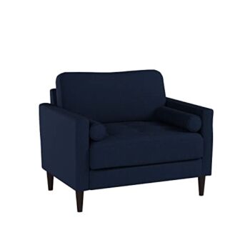 Lifestyle Solutions Lexington Armchair, 39.8″ W x 31.1″ D x 33.5″ H, Navy Blue | The Storepaperoomates Retail Market - Fast Affordable Shopping