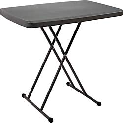 Iceberg IndestrucTable TOO 1200 Series, Personal Folding Table, Indoor/Outdoor, Commercial Grade, Charcoal, 20” W x 30” | The Storepaperoomates Retail Market - Fast Affordable Shopping