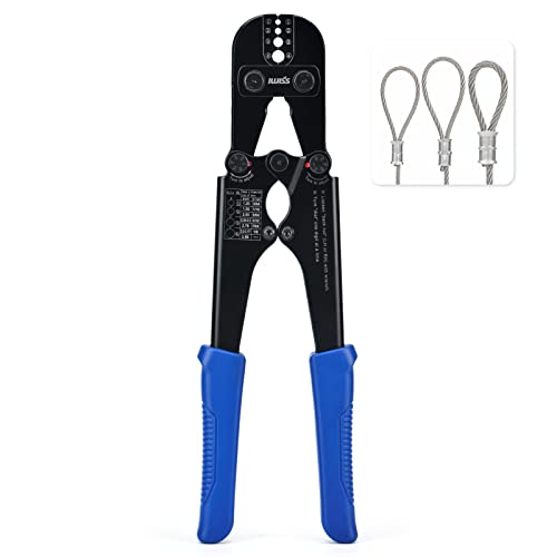 IWISS Wire Rope Crimping Tool for Aluminum Oval Sleeves,Double Sleeves,Crimping Loop sleeve from 3/64-inch to 1/8-inch -15 inch Length | The Storepaperoomates Retail Market - Fast Affordable Shopping