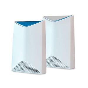 NETGEAR Orbi Pro Tri-Band Mesh WiFi System (SRK60) — Router & Extender Replacement covers up to 5,000 sq. ft., 2 Pack, 3Gbps Speed Router & 1 Satellite