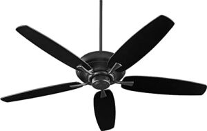 Illogan Downs Ceiling Fan in Soft Contemporary Style 56 inches Wide by 12.5 inches High Noir Matte Black/Weathered Oak Illogan Downs Ceiling Fan in Soft Contemporary Style 56 inches Wide by 12.5