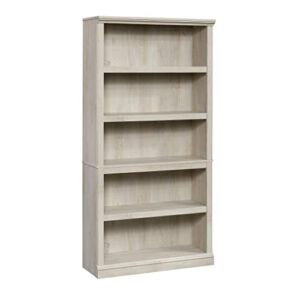 Sauder Select Collection 5-Shelf Bookcase, Chalked Chestnut finish