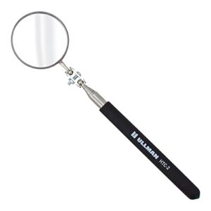 Ullman HTC-2 Pocket Size Telescoping Inspection Mirror with 2.25 inch Round Mirror and Black Handle – Perfect for Mechanics, Contractors, HVAC Technicians, and Trade Professionals