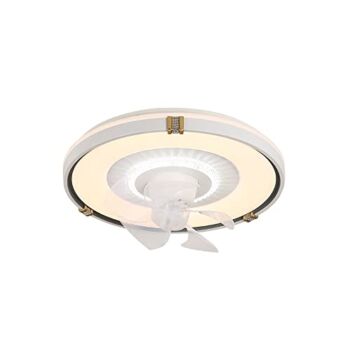 XFSHZWN Modern Mute 3 Colors 3 Speeds Low Profile Ceiling Fan with Light 19″ Semi Flush Mount Enclosed Ceiling Fan Lamp for Low Profile Ceiling Room and Remote Timer Fan Invisible with Lighting | The Storepaperoomates Retail Market - Fast Affordable Shopping