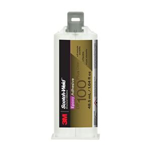 3M Scotch-Weld Epoxy Adhesive DP100 Plus, Clear, Professional Grade, Fast Handling and Cure, 48.5 mL (1.64 fl oz) Duo-Pak
