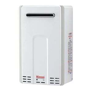 Rinnai V65eN Non-Condensing Natural Gas Tankless Water Heater, Outdoor Installation, Up to 6.5 GPM