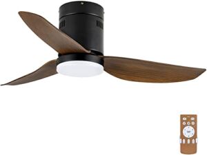 40-inch Ceiling Fan with LED Light and Remote Control, 6-Speed Modes, 2 Rotating Modes