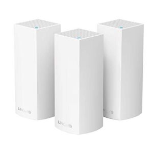 Linksys Velop Mesh Home WiFi System, 6,000 Sq. ft Coverage, 60+ Devices, Speeds up to (AC2200) 2.2Gbps – WHW0303