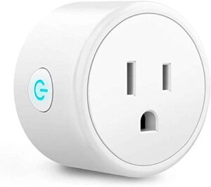 Smart Plug Compatible with Alexa, Google Assistant, IFTTT for Voice Control, Mini Smart Outlet Home Automation Modules, No Hub Required, Supports 2.4GHz Network Only,