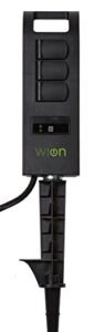 WiOn 50053 Outdoor Wi-Fi Plug-In Yard Stake With Smartphone Or Tablet Automation for up to 12 devices; 3 Grounded Outlets And 6 Foot Cord