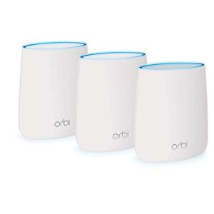—NETGEAR Orbi Ultra-Performance Whole Home Mesh WiFi System – WiFi router and two satellite extender with speeds up to 3Gbps over 6,000 sq. feet, AC3000 (RBK53)
