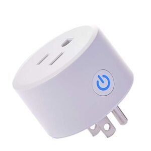 smart socket with app control Smart plug, Mini Wifi Outlet Compatible with Alexa, Google Home & IFTTT, No Hub Required, Remote Control your home appliances from Anywhere, ETL Certified (one Piece)