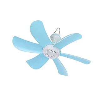 QIUNI Powered Ceiling Fan Timinghanging Fan for Camping Bed Dormito US Plug C