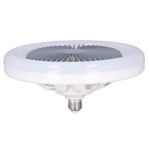 Vifemify Ceiling Fan Light Small E27 Lamp Holder 30w Led Fan Light Three Speeds No Wiring Required Copper Silent Motor 85-265v