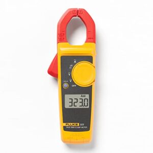 Fluke 323 Clamp Meter For Commercial/Residential Electricians, Measures AC Current To 400 A,Measures AC/DC Voltage To 600 V, Resistance And Continuity, Includes 2 Year Warranty And Soft Carrying Case