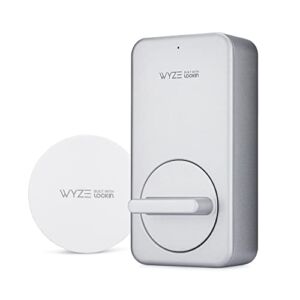 Wyze Lock WiFi & Bluetooth Enabled Smart Door Lock, Wireless & Keyless Entry, works with Amazon Alexa & Google Assistant, Fits on Most Deadbolts, Includes Wyze Gateway – A Certified for Humans Device