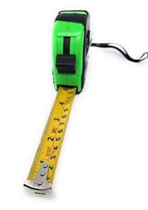 Measuring Tape Measure, 25 Ft Decimal Retractable Dual Side Ruler with Metric and Inches, Easy to Read, for Surveyors, Engineers and Electricians, and General use, Rubber Protective Casing