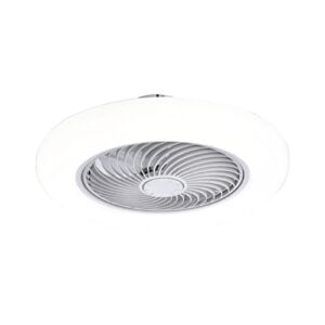 #K23nl2 Led Invisible Ceiling Fan with Light Modern Dimmable Ceiling Fan Light with Remote Control for Bedroom Living Room Ki