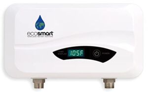 Ecosmart POU 6 Point of Use Electric Tankless Water Heater, 6 KW,White,1/20, 1/40, 1/95