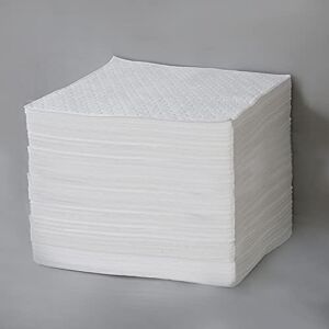 Aain® AA003 Absorbent Mat Pad Heavyweight Oil Absorbent Pads,15″ x 20″,White 100pcs