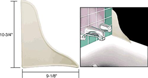 Prime-Line M 6086 Bath Tub Splash Guard, 9 in. x 10-3/4 in., Plastic, White | The Storepaperoomates Retail Market - Fast Affordable Shopping