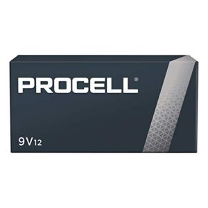 Duracell Procell Alkaline Batteries, 9V, 12/Box
