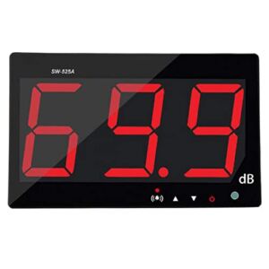Sound Level Meter Digital Sound Level Meter Sw525a Large LCD Display Noise Meter Decibel Wall Mounted Hanging