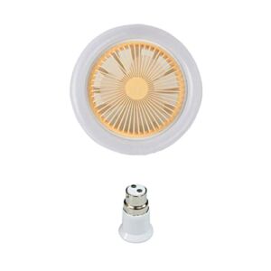 illombo 10.2″ Ceiling Fan with Light 3-Mode Adjust Ceiling Fan Low Profile FUSH Mount E27 Fan Lamp with B22 Adapter for Bedroom