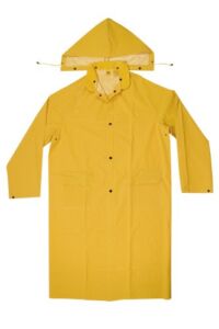 Custom Leathercraft mens Coat,raincoat trenchcoats, Yellow, Medium US