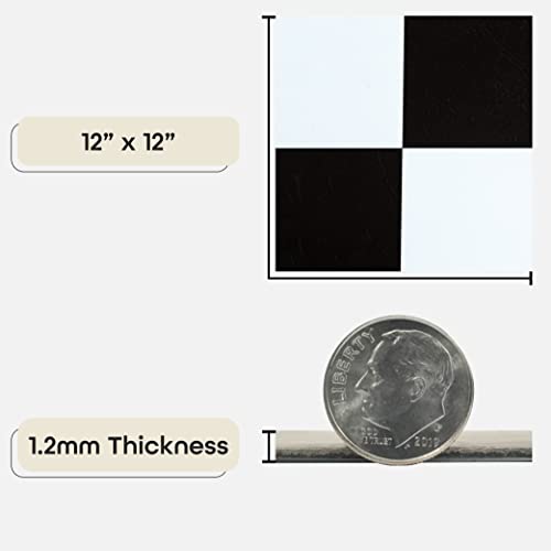 Nexus Self Adhesive 12-Inch Vinyl Floor Tiles, 20 Tiles – 12″ x 12″, Black & White Slate Pattern – Peel & Stick, DIY Flooring for Kitchen, Dining Room, Bedrooms & Bathrooms by Achim Home Decor | The Storepaperoomates Retail Market - Fast Affordable Shopping