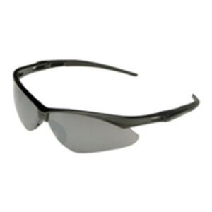KleenGuard V30 Nemesis Safety Glasses (25688), Smoke Mirror with Black Frame, 12 Pairs / Case