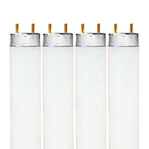 Luxrite F32T8/841 32W 48 Inch T8 Fluorescent Tube Light Bulb, 4100K Cool White, 2800 Lumens, G13 Medium Bi-Pin Base, LR20732, 4-Pack