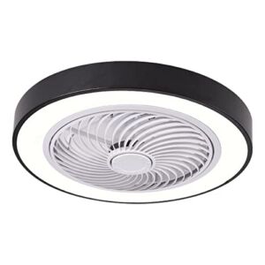 #G6PGIu Led Invisible Ceiling Fan with Light Modern Dimmable Ceiling Fan Light with Remote Control for Bedroom Living Room Ki
