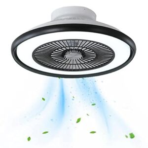 FAZRPIP 72W LED Ceiling Light with Fan, Circular Ceiling Fan Lights 3 Wind Speed 3 Color Dimming Enclosed Ceiling Fan Light for Bedroom, Kid’s Room Indoor Lighting 3000-6000K