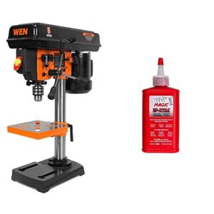 WEN 4206T 2.3-Amp 8-Inch 5-Speed Cast Iron Benchtop Drill Press & Forney 20857 Tap Magic Industrial Pro Cutting Fluid, 4 oz