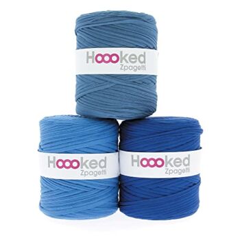 Hoooked Zpagetti Yarn-Ocean Blue Mid Blue Shades -ZP00-1-15 | The Storepaperoomates Retail Market - Fast Affordable Shopping