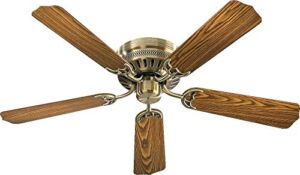 Tavistock Bridge Ceiling Fan in Traditional Style 52 inches Wide by 7.87 inches High Antique Brass Dark Oak/Medium Oak Tavistock Bridge Ceiling Fan in Traditional Style 52 inches Wide by 7.87 inches