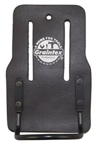 Graintex LH2320 Fixed Hammer Holder Oil Tanned Leather Wide Belt Tunnel Slot , Brown