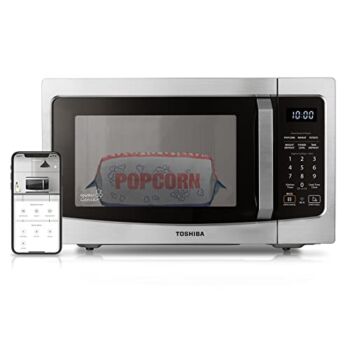 TOSHIBA ML-EM34P(SS) Smart Countertop Microwave, Sensor Reheat, Works With Alexa & Remote Control, Kitchen Essentials, Mute Function&ECO Mode, 1100W, 1.3 Cu Ft, With 12.4″ Turntable, Stainless Steel | The Storepaperoomates Retail Market - Fast Affordable Shopping