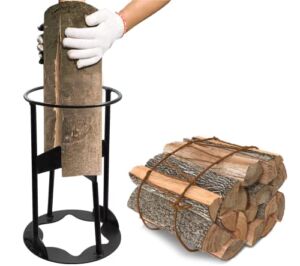 Heavy Duty Firewood Kindling Splitter Save Time & Effort Manual Kindling Wood Splitting Tool Firewood Cutter Splits Firewood Safely for Home & Campsite (L)