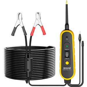 Power Circuit Probe Kit, Electrical System Tool Short Tester Car Fuse Relay Automotive Circuit Tester Fuel Injector Tester&Cleaner Breaker Finder Tracer Tool with 20Ft Cable for 6-30V Vehicle